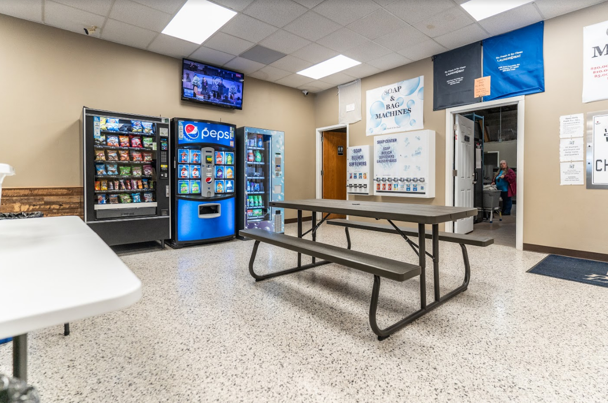 Clean laundry equipment at So Fresh N So Clean Laundromat in Rochester, NY