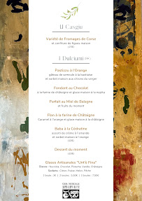 Menu A Casa Musicale - Hôtel-Restaurant Page 1