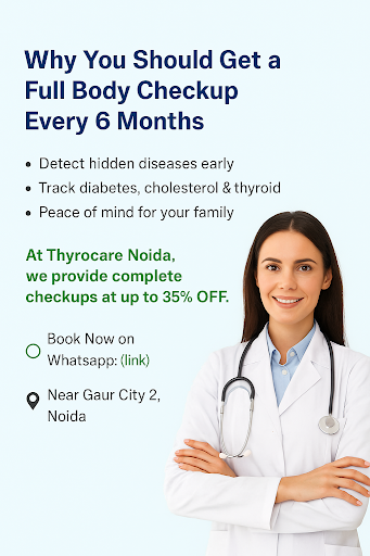 🩺 Regular Full Body Checkup is the key to staying healthy!