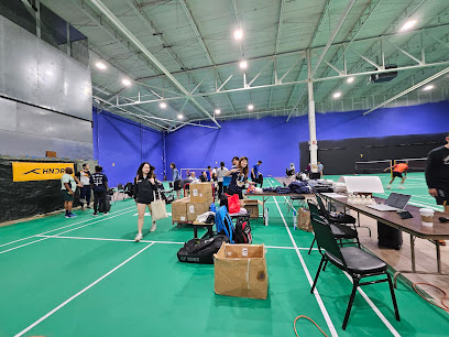 Pickleball court at Chicago Badminton & Pickleball Club CBA