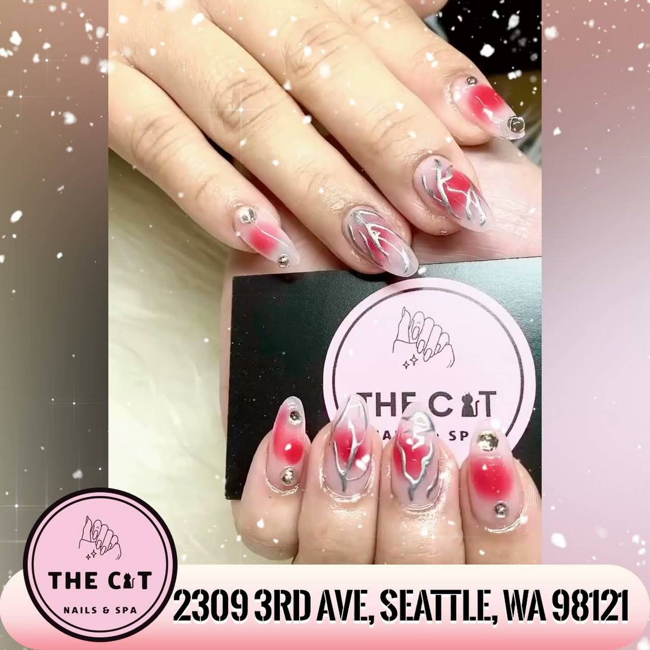 Creatively never stops at The Cat Nails Spa in Seattle, CA 98121