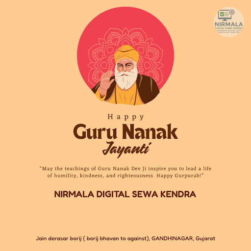 Wishing you a blissful Guru Nanak Jayanti from Nirmala Digital Sewa Kendra, Gandhinagar's premier… post image