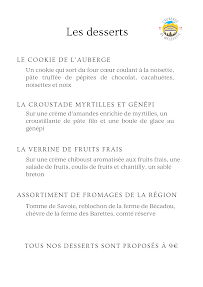 Menu L'Auberge de Mégevette Page 5
