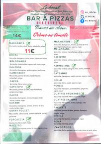 Menu Le Bocal Page 1