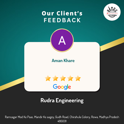 Aman Khare from Rewa raves about Rudra Engineering's exceptional service! He's thrilled with the… post image