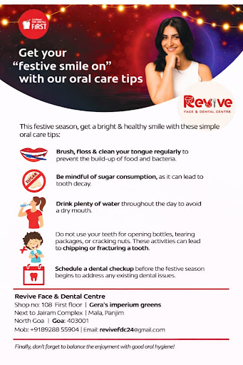 Get your festive smile ready with expert care at Revive Face & Dental Centre ✨🦷 post image