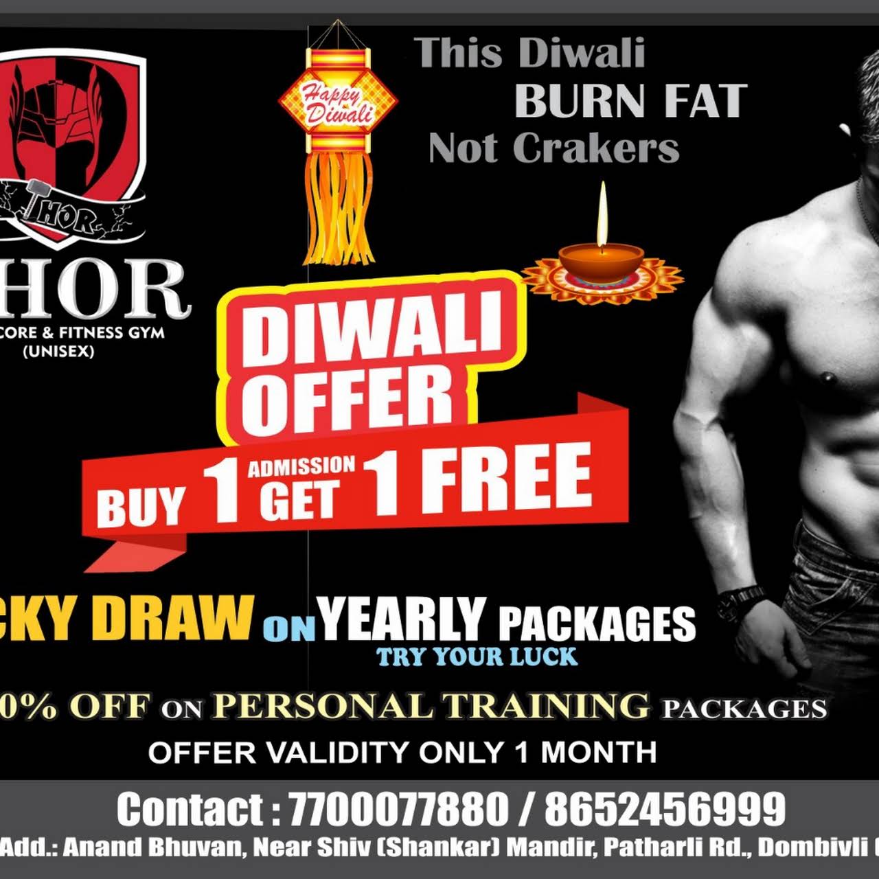 THOR Hardcore & Fitness Gym (Unisex) Gym in Dombivli