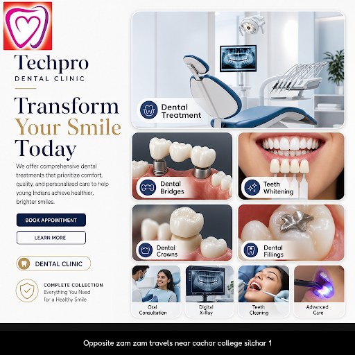 Visit Techpro Dental Clinic for trusted dental treatments, dental bridges, teeth whitening, crown… post image