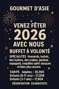 Menu Gourmet d'Asie Page 2