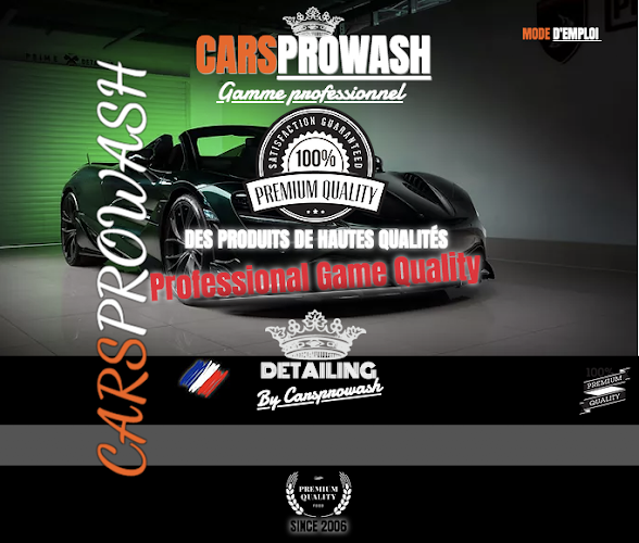 CARSPROWASH / FABRICANT ET FOURNISSEUR DE PRODUIT POUR LE NETTOYAGE ET LA RÉNOVATION AUTOMOBILE