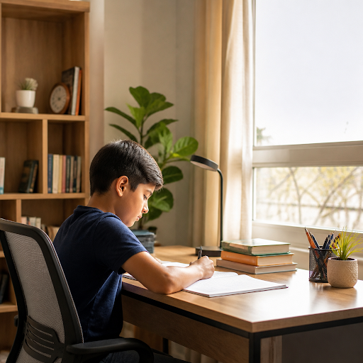 Helping your child focus starts with the right study setup at home. At EduVantage Home Tutors Aca… post image