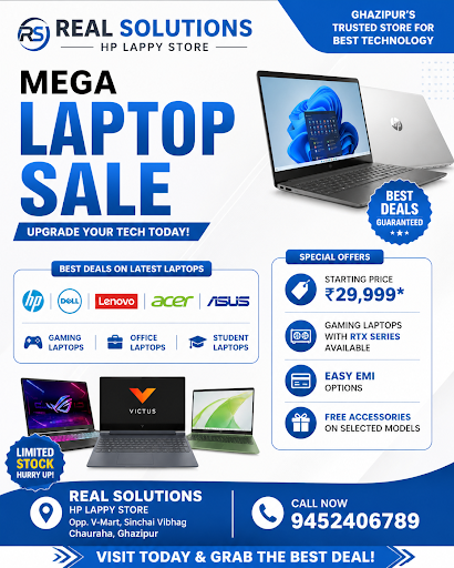 Real Solutions Ghazipur is the best laptop shop in Ghazipur offering a wide range of latest lapto… post image