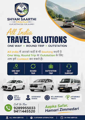 Pan India Cab Booking & Travel Services by Shyam Saarthi Travels — book reliable One Way, Round T… post image