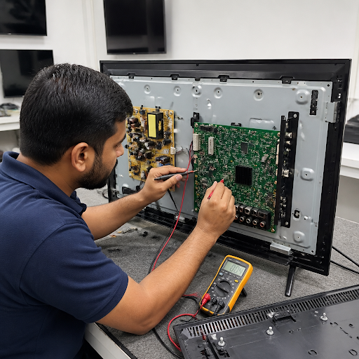 Is your Ikon TV showing lines, no display, or sound without picture? Tariq Electronics Repairing… post image