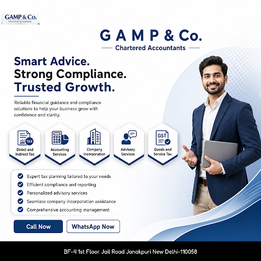 G A M P & Co. Chartered Accountants offers expert services in direct and indirect tax, accounting… post image