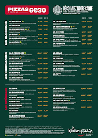 Menu Le Kiosque à Pizzas Flers Page 1