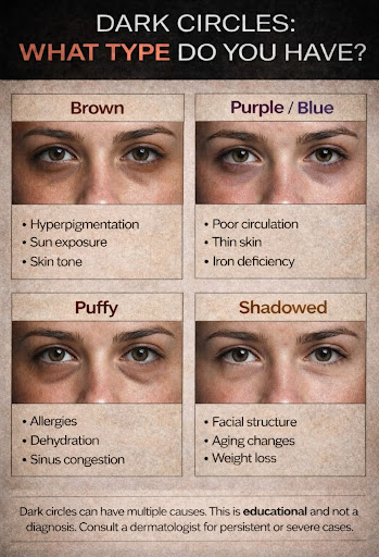 ✨ Tired of Dark Circles? Let’s Treat the Right Type! ✨ post image