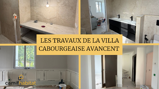 Les travaux intérieurs de la villa Cabourgeaise...