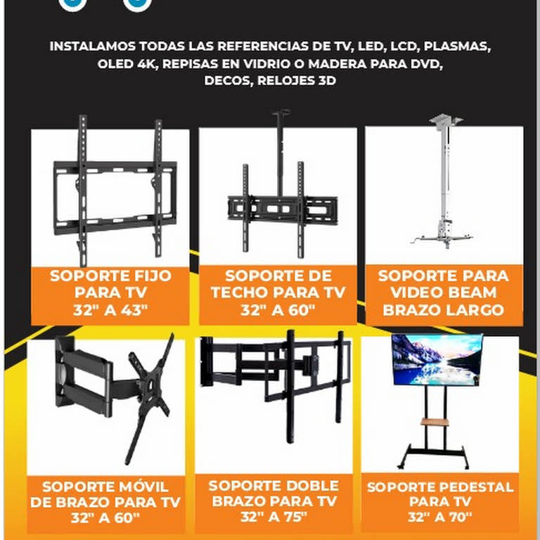 Soporte para televisor De Brazo Importado para televisores led smart 3d lcd  y plasma