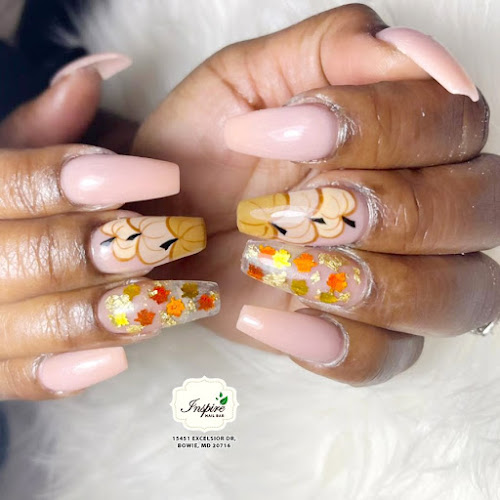 Inspire Nail Bar Bowie Maryland interior view