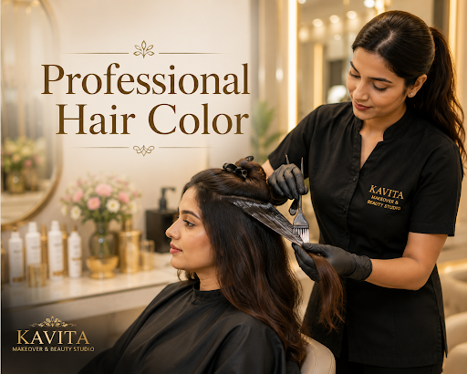 🎨 Refresh Your Look with Professional Hair Colour at Kavita Makeover & Beauty Studio – Andheri East post image