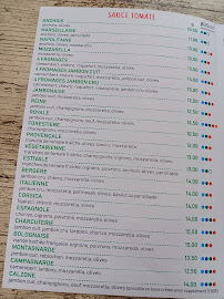 Menu PIZ PIZZA Camion au Feu de Bois Rocbaron Page 1