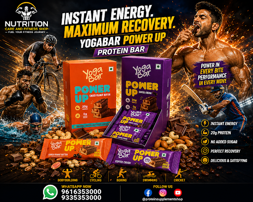 Yogabar Protein bar available at Protein Supplement shop in Lucknow, protein shop Lucknow, supple… post image
