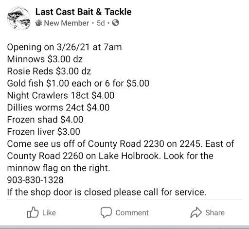 Last Cast Bait & Tackle - Thumbnail