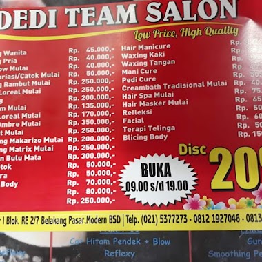 Dedi Team Salon, Author: Javaradist Community