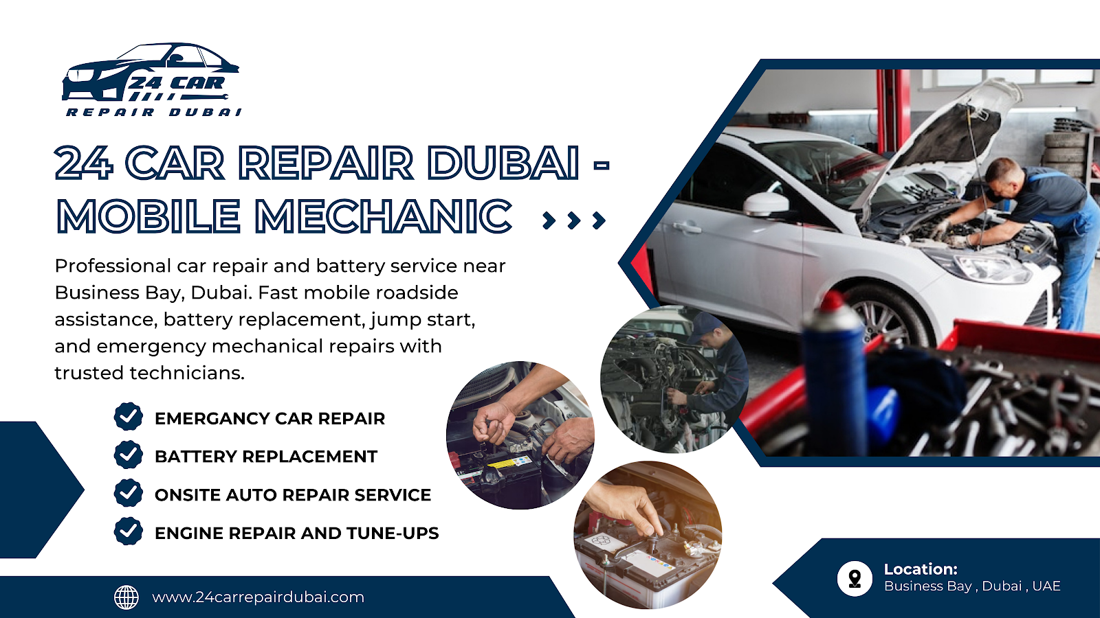 24 Car Repair Dubai - Mobile Mechanic
