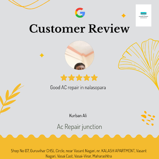 Kurban raves about his exceptional experience at Ac Repair junction in Vasai-Virar! He's thrilled… post image