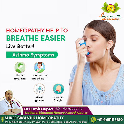 "Homeopathy helps you breathe easier, live better! Combat asthma symptoms like rapid breathing, s… post image