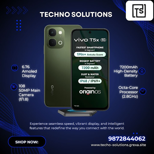 The vivo t5x 5G mobile offers smooth performance with a powerful processor, making gaming, multit… post image