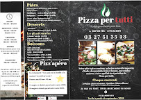 Menu Pizza Per Tutti Page 1