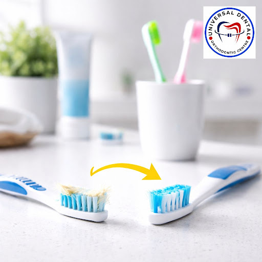 Most people don’t realise that an old toothbrush can cause more harm than good. At Universal Dent… post image