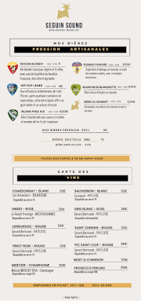 Menu Seguin Sound Page 2