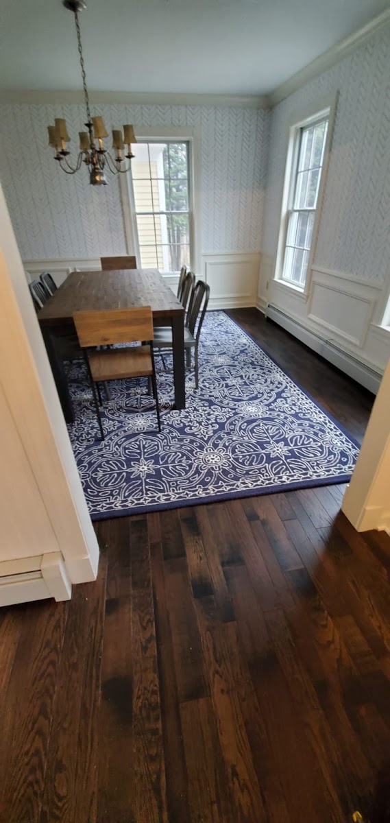 Dilley Wood Floors facility with washing machines in Bridgeport