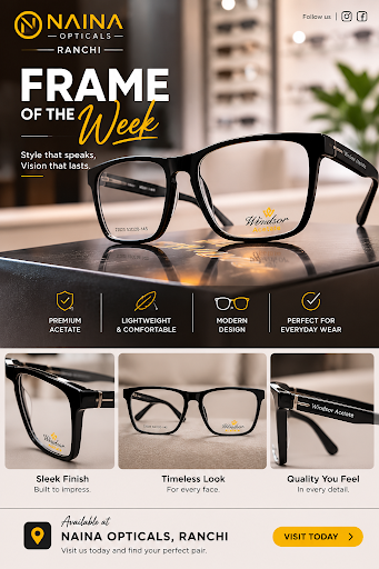 👓 Frame of the Week at Naina Opticals, Ranchi!