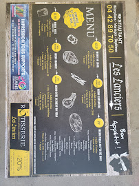 Menu Restaurant Les Lanciers Page 1