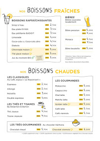 Menu Café Joyeux Page 1