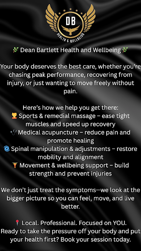 Dean Bartlett Health and Wellbeing Sports Massage Mansfield