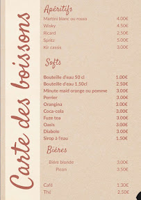 Menu Restaurant du Zébulleparc Page 3