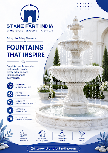 ⛲ Premium White Marble Fountain Manufacturer & Supplier in India post image