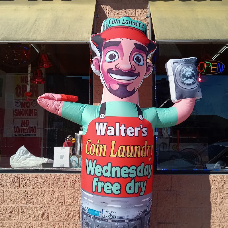 Walter's Coin Laundry storefront and entrance in Detroit