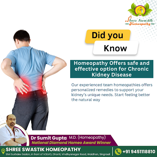 Homeopathy offers a safe and effective option for chronic kidney disease. Our experienced team pr… post image