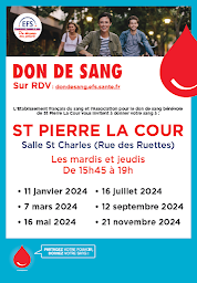 Photo n°14 de Association Don du Sang FFDSB Saint Pierre La Cour à Saint-Pierre-la-Cour (Association bénévole)