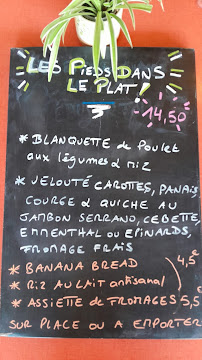 Menu Les Pieds dans le Plat Page 1