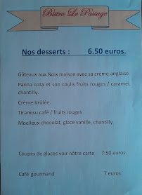 Menu Bistro Le Passage Page 4
