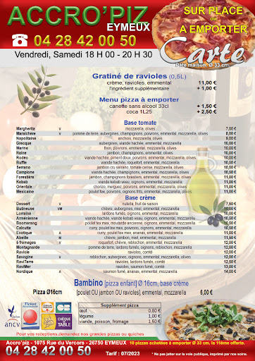 Photo 1 - Pizzeria ACCRO'PIZ - Les pizzas d'Eymeux