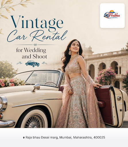 Prabhu Travel offers vintage car rentals for weddings and shoots, providing a unique and luxuriou… post image